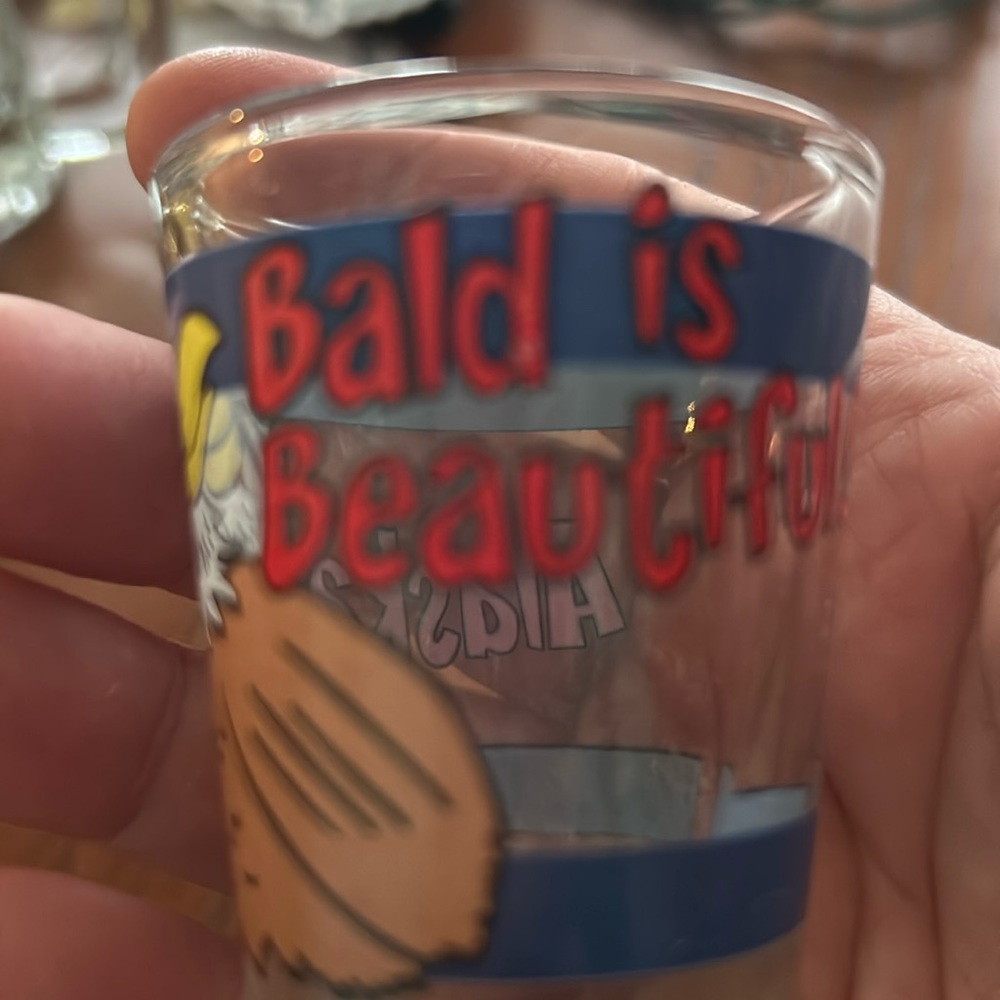 Alaska Bald is beautiful Shot glass